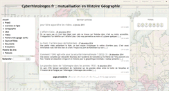 Desktop Screenshot of cyberhistoiregeo.fr