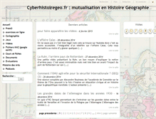 Tablet Screenshot of cyberhistoiregeo.fr